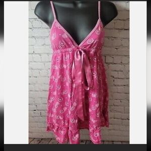 Women's Victoria's Secret Y2K Pink Night, Gown. Vintage Logo. Size S/M.